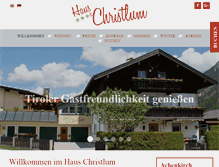 Tablet Screenshot of haus-christlum.com